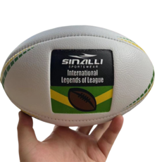 스포츠용 미식축구공 흰색 미식축구 럭비공 럭비, 1개