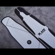 프로보드 플레이스 마블 남녀 입문용 댄스보드 롱보드 플랫 플라워 보드 크루징 입문용 롱보드 전동 댄싱 다운힐 초보자 트릭 롱보드 장거리 안정감 남성용 여성용 청소년 성인보드, 1개, PLACE 흑백 라인 단면 보드
