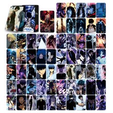 애니메이션 포토카드 스티커 세트 몬스터팩 대용량, 92개, 나혼자만레벨업(레드)