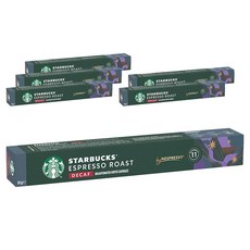 스타벅스 에스프레소 로스트 디카페인 커피 캡슐 10개입, 6개, 5.7g