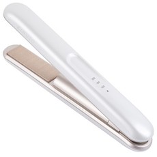 KINUJO 絹女 珠寶盒無線離子夾 - 輕巧便攜，離子護髮，三段溫控, 銀色, LX001