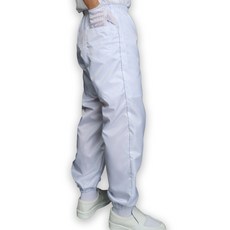 크린룸 제전복 투피스 상의 하의 빅사이즈 방진복 무진복, 1개, 백색