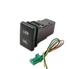 자동 듀얼 LED 및 바 라이트 후면 안개 디프 스위치 전원 공급 장치 스즈키 짐니 2019 2021 용 위 아래 화, 03 LED And DRL, 1개