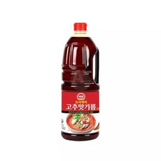고추맛기름 1.8L식당용 대용량 식자재마트 업소용 중식당 국물오일, 1개, 1.8L