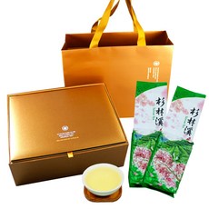 龍源茶品 台灣手採高山茶葉禮盒 杉林溪茶 阿里山茶 梨山茶, 1套, 杉林溪清香醇爽烏龍茶2包