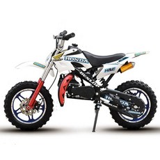 레저용 미니 오토바이 산악 49cc 소형 포켓 바이크 미니오토바이 소형오토바이 경량, 1개, 화이트 대형 바퀴