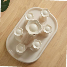 주방정리 다용도 컵걸이 주방 컵진열대 컵꽂이 컵스탠드 RNWFM4DRX, 4단, 베이지