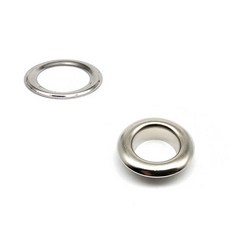 재봉 미싱 100 세트 2.5mm 3mm 4mm 5mm 6mm 8mm 10mm 12mm 가죽 가방 신발 벨트 캡 옷 구멍 와셔 그로멧 링 공기 리벳, [00] inner diameter 3mm, [00] silver