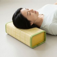 시원한 대나무베개 여름 쿨베개 사각 타원형 청대 경추 숙면 땀많은사람, 사각대나무베개