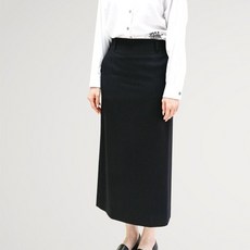 비꼴리끄 울 뒷밴딩 H라인 스커트 B254WK2080 525969