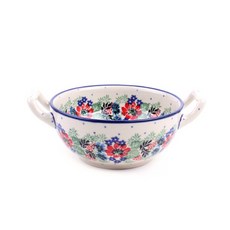 폴란드그릇 세라미카아티스티나 도자기 손잡이스프볼, 1개