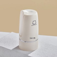 YSJ-D06H5抽水器電動桶裝水折疊式家用USB充電自吸水泵, 1個, 1L, YSJ-D06H5:米白色