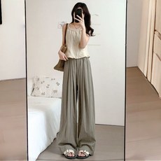 CP 淺灰色加絨微喇褲女秋冬季低腰垂感打底褲小個子運動瑜伽喇叭衛褲