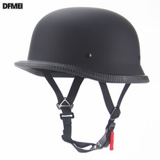 DFMEI 復古個性夏季美式巡洋盔大龜王踏板車日式半盔, 1個, 2406 亞黑:XL