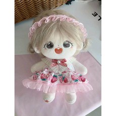 메이드인형옷 20cm 인형 옷 봉제인형 메이드 아이돌인형, 20cm 아기 옷(인형제외), 딸기 보보 (아기 옷만)