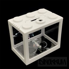 디노꿈 마리모 블럭 미니어항 화이트 마리모통 작은어항 소형어항