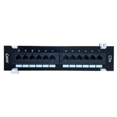 Cablix 12포트 CAT5e UTP 패치 패널 110 IDC 벽 마운트 타입 네트워크 분배 패널, Cablix 12포트 CAT5e UTP 패치 패널, 1