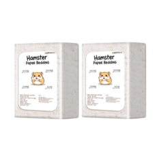 햄찌세상 종이베딩 햄스터베딩 소동물 올화이트, 2개, 450g