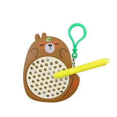 자석 볼 드로잉 보드 어린이 태블릿 스케치 스타일러스 포함 몬테소리 교육 여행 활동 장난감, 02 bear