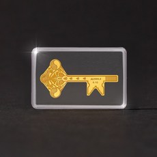 [골드팡] 24k 행운의 황금열쇠 골드바 0.1g (당일출발) 순금코인금거래소 선물포장 저중량금테크 미니콩알 금덩어리 소원행운 황금쌀 개업 기념일 기념주화