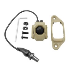 SAMOON沙漠龍 AXON SL 戰術強光手電筒單控開關 - 長亮/點亮兩用 導軌MLOK通用 SF彎頭高品質復刻, 沙色, 1套