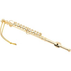 플루트 모형 장식품 5.4인치 금속 악기 디스플레이 미니어처 장식 2124503, 플루트 모형 장식품 5.4인치 금속 악기 디스플레이 미