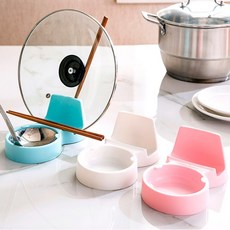 멀티국자받침대 냄비뚜껑받침대, 3국자받침-화이트