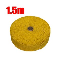 롤 유리 섬유 열 실드 오토바이 배기 테이프 헤더 파이프 랩 보호, 1. yellow