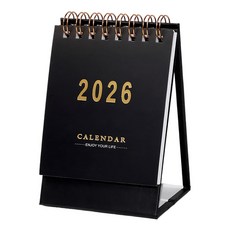 모던앳 2026 미니 탁상 달력, 1개, 블랙