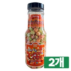 과일향맛 팝콘 대용량/대형 저금통, 260g, 2개