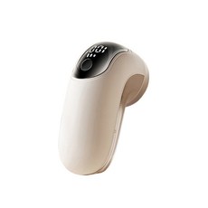 USB 충전식 패브릭 면도기 LED 디지털 디스플레이 2개 교체 휴대용 전기 스웨터 보풀 제거기, White
