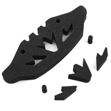 3RACING SAKURA D4 D5 1/10 RC CAR 업그레이드 부품 예비 액세서리를위한 전면 범퍼 스폰지 폼, 그림처럼