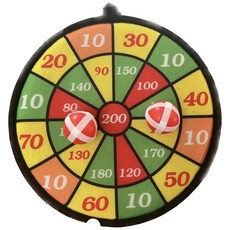 ZHIYU 兒童安全射擊玩具 吊掛式比賽計分鏢靶, 24*24cm球球魔鬼氈鏢靶