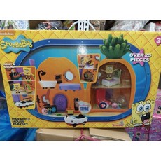 SIMBA 海綿寶寶 鳳梨屋 玩具 附燈光音效, 1個