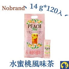 韓國 NO BRAND 水果茶飲 沖泡飲 家庭號, 1個, 【整袋120入】水蜜桃紅茶