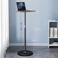 筆電支架 落地站立工作台, 1個, 筆電支架（胡桃色）