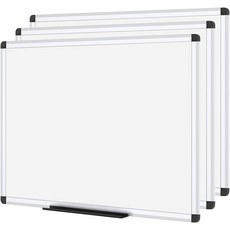 VIZ-PRO 마그네틱 드라이 이레이즈 보드 24 X 18 인치 실버 알루미늄 프레임3 팩, 2 Pack 60 X 48