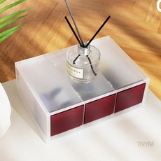 책상문구정리함 문구 수납함 3단 자주
