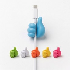 아호픽 엄지척 케이블 클립 홀더 전선 정리 10P, 랜덤, 10개
