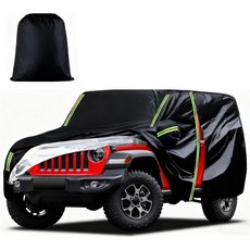 지프 랭글러 2 도어 1987-2025 2026 카 캡 커버 JK JL CJ YJ TJ 방수 전면 외부 레인 선 프로텍션 지퍼 옥스포드 패브릭 내설 1_Custom Fit Jeep