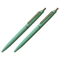 안테릭 유성 볼펜 0.5mm BP1, 아이스 그린, 2개