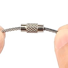 폴리앤틴틴 스텐 와이어 체인 1P 철고리, 200mm