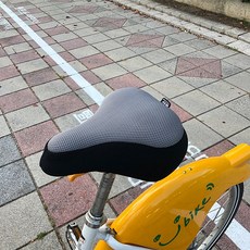 Dr.air 超輕量氣墊座墊套-城市車/Ubike適用，透氣舒適，提升騎乘體驗, 1個, 灰色
