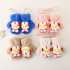 奧特曼兒童防寒手套加厚保暖男童女童加絨包套幼兒園可愛卡通新款Doly