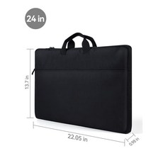 UPERFECT 24 5인치 노트북 슬리브 보호용 휴대용 케이스 24-24 5인치 휴대용 모니터 노트북 태블릿용 액세서리 포켓이 있는 대형 디스플레이 가방, 24inch bag