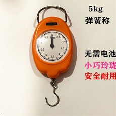 【台灣發貨】彈簧秤勾秤便攜手提稱老式計量稱買菜秤5kg10kg15kg30公斤50公斤 TEHZ, 5kg(塑料款）, 1個