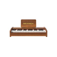 미니피아노 우드 초보자 전자 키보드 37키 장난감 연습용 피아노 선물, 2. 데스크탑 월넛 37건반, 1개