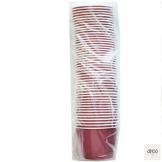 50개입 단색 칼라 종이컵, 연두(730079)