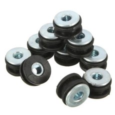 P9FD 10PCS 범용 고무 그로밋 키트 양면 닫힌 페어링 부싱 압력 완화 쿠션
