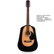 블랙 벨벳 기타 커버 먼지 쇼 백 케이스 어쿠스틱 클래식에 적합, 1개